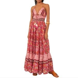 Free People Real Love Print Maxi Dress in Meadow Combo